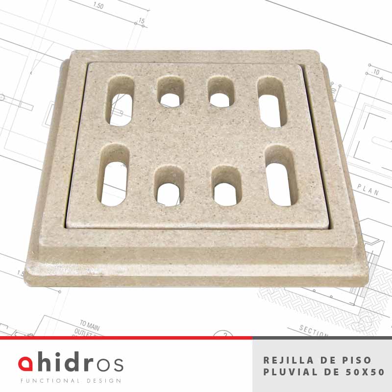 Rejilla de Piso Pluvial de 50 X 50