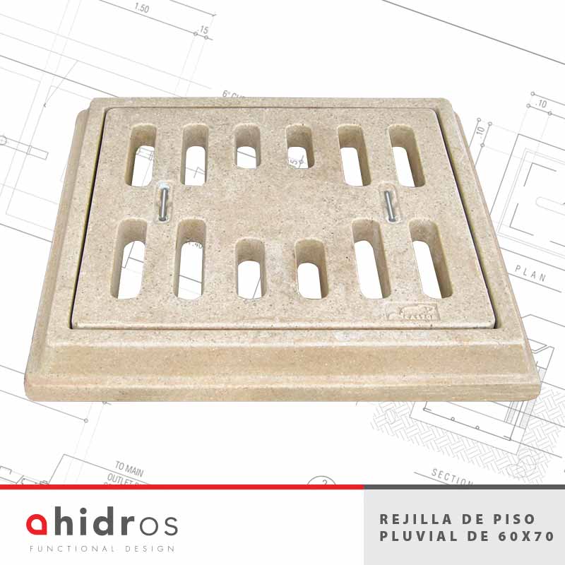 Rejilla de Piso Pluvial 60 X 70